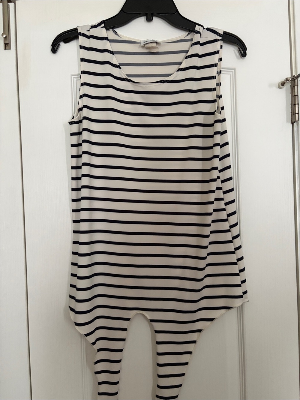 Star Vixen Navy & White Striped Scoop Neck Tank